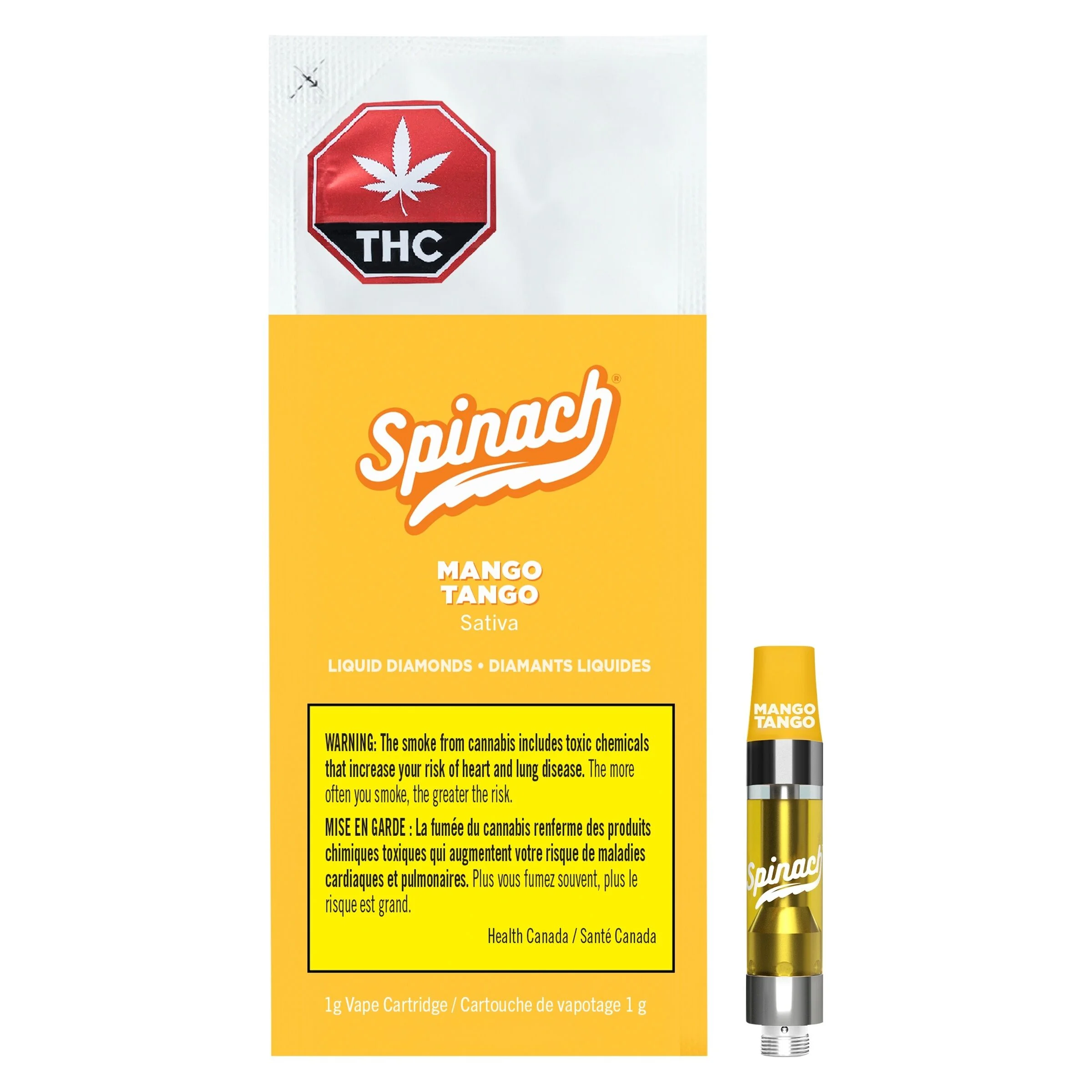 Spinach - Mango Tango Liquid Diamonds 510 Thread Cartridge - 1g