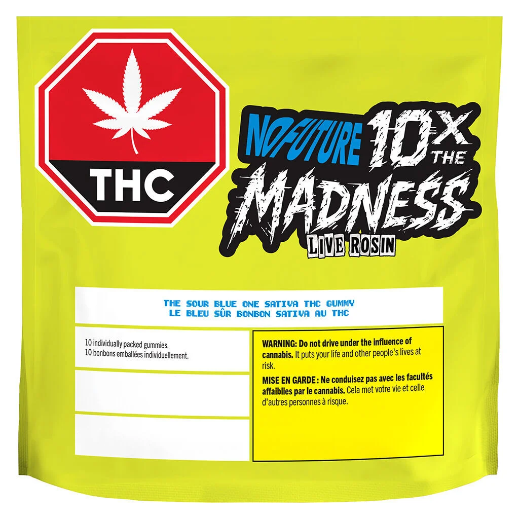 No Future - 10X the Madness: The Sour Blue One - Live Rosin Sativa - 10x1 Pack