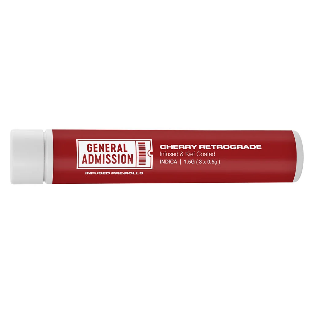 General Admission - Cherry Retrograde Infused Pre-Roll - 3x0.5g