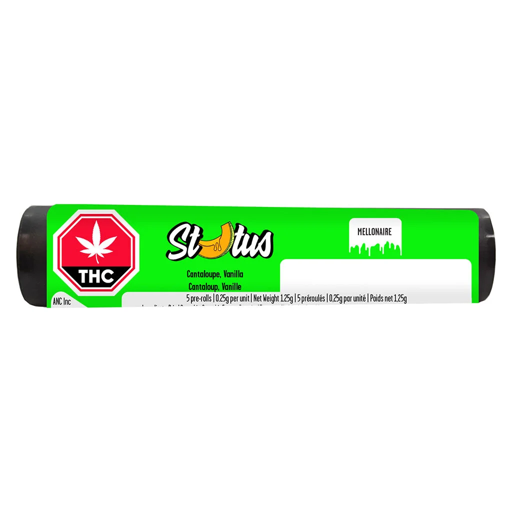 Status - Mellonaire Liquid Diamond Infused Kief Coated Pre-Roll - 5x0.25g