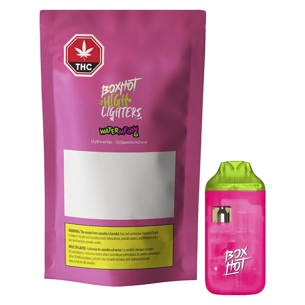 BOXHOT - Highlighters - Watermelon G All-In-One Vape - 1g