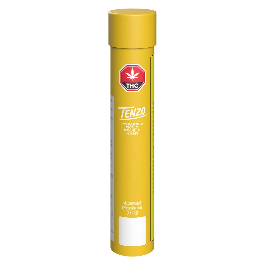 TENZO - Pineapple ZKTLZ Double Hash Infused Pre-Roll - 1x0.5g