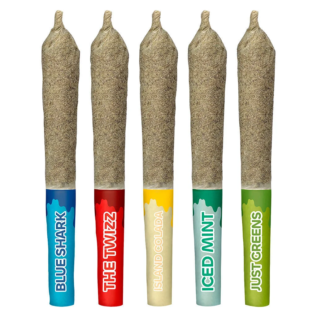 Sticky Greens - Five Of Diamonds - Liquid Diamond Double Infused Pre-Roll - 5x0.5g