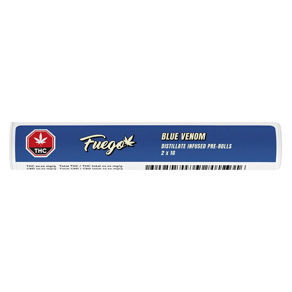 Fuego - Blue Venom Distillate Infused Pre-Roll - 2x1g