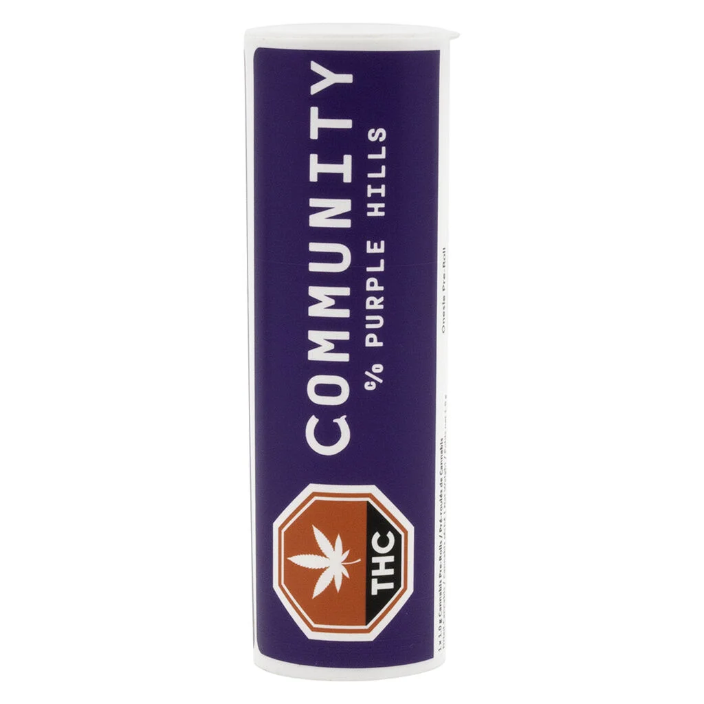 Community C/O Purple Hills - Onesie Pre-Roll - 1x1g