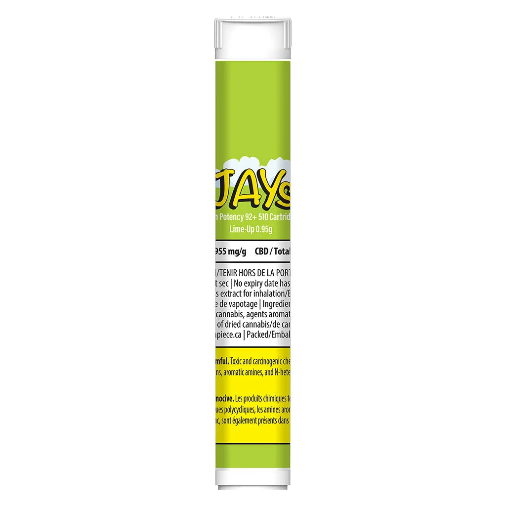 Jays - High Potency 92+ 510 Thread Cartridge Lime-Up - 0.95g