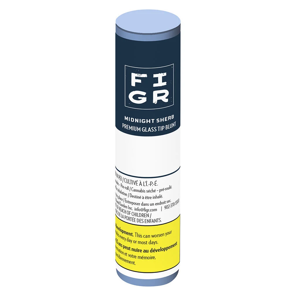 FIGR - Midnight Sherb Premium Glass Tip Blunt Pre-Roll - 1x1g